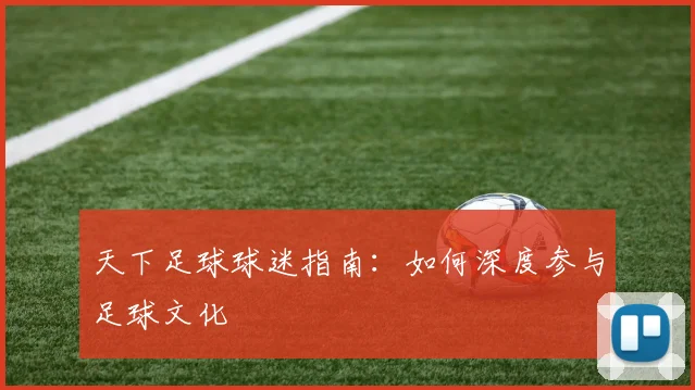 天下足球球迷指南：如何深度参与足球文化